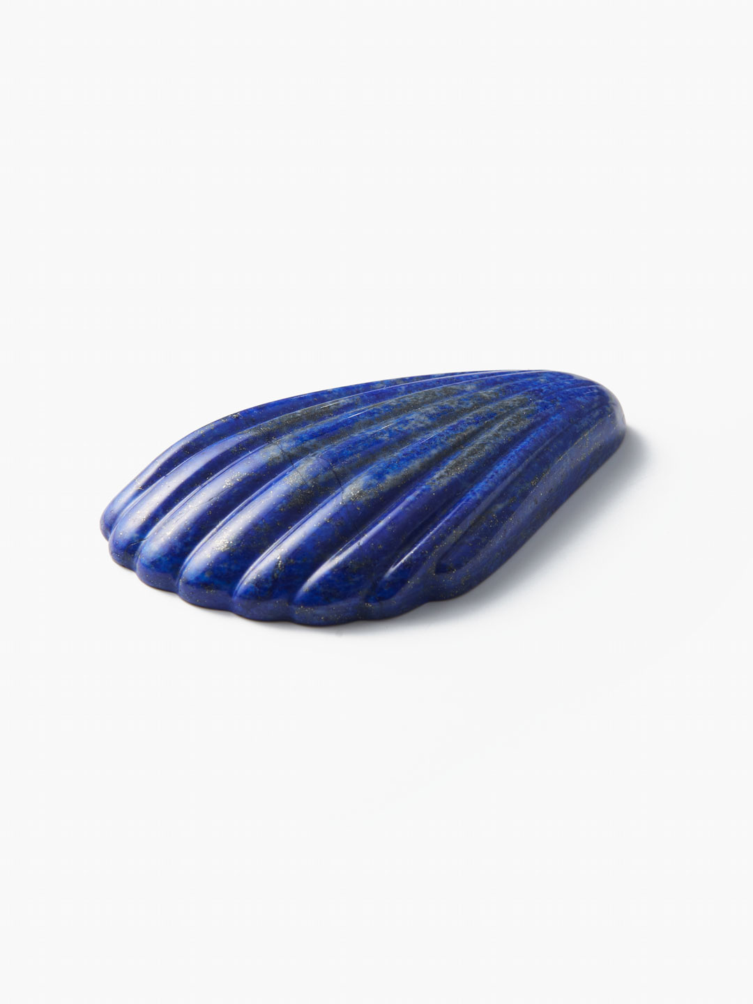 Lapis Coquille Hand Mirror - Silver