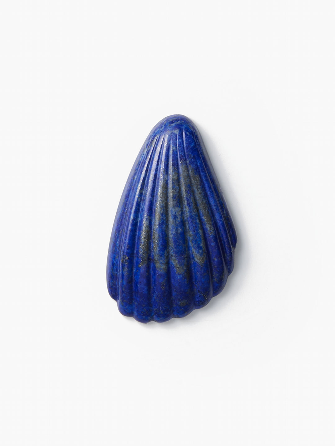 Lapis Coquille Hand Mirror - Silver