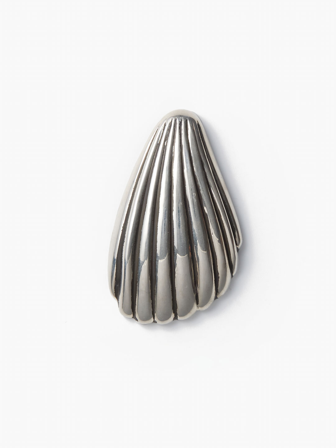 Coquille Hand Mirror - Silver