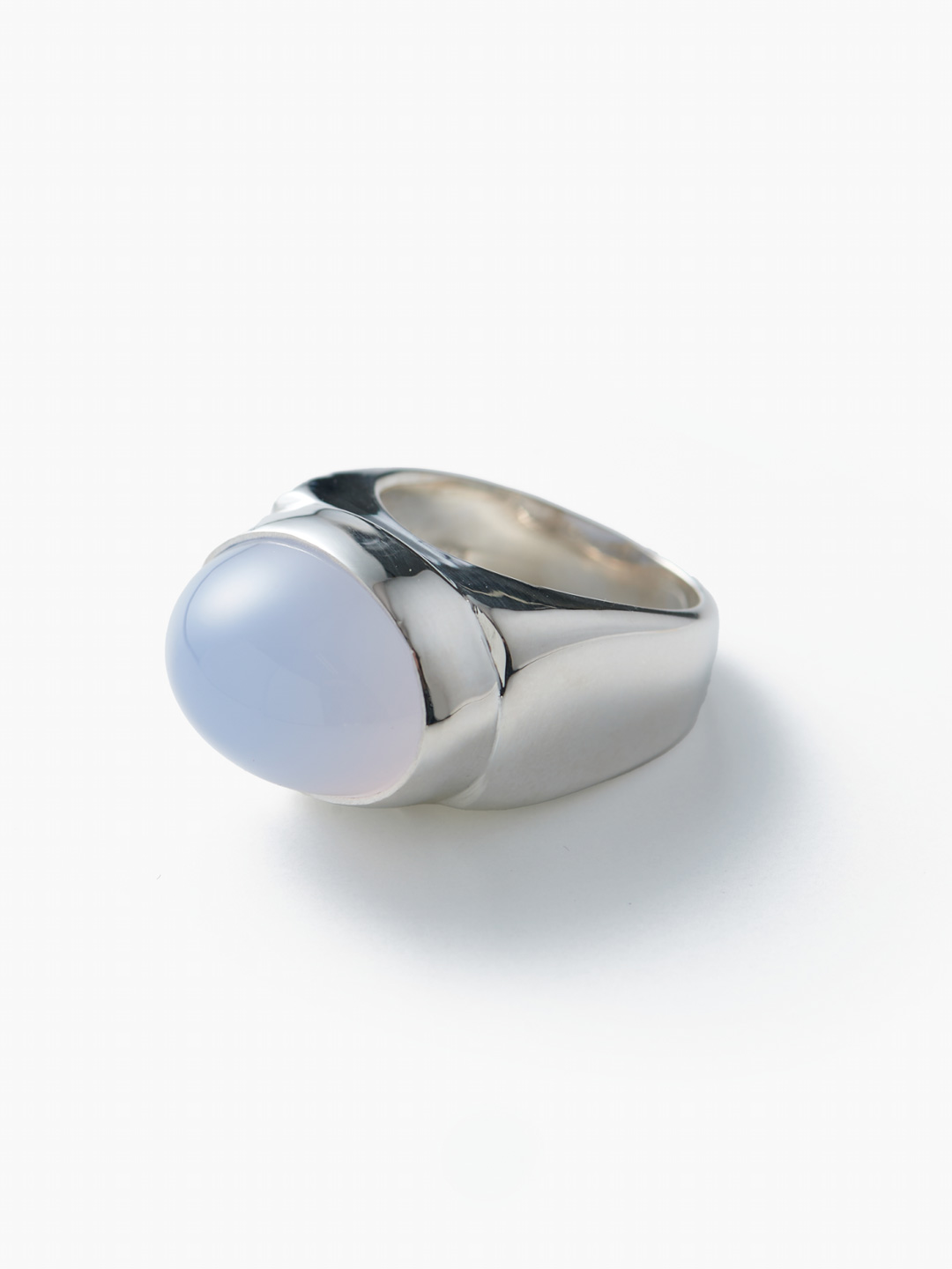 Chalcedony Small Awakening Ring - Silver