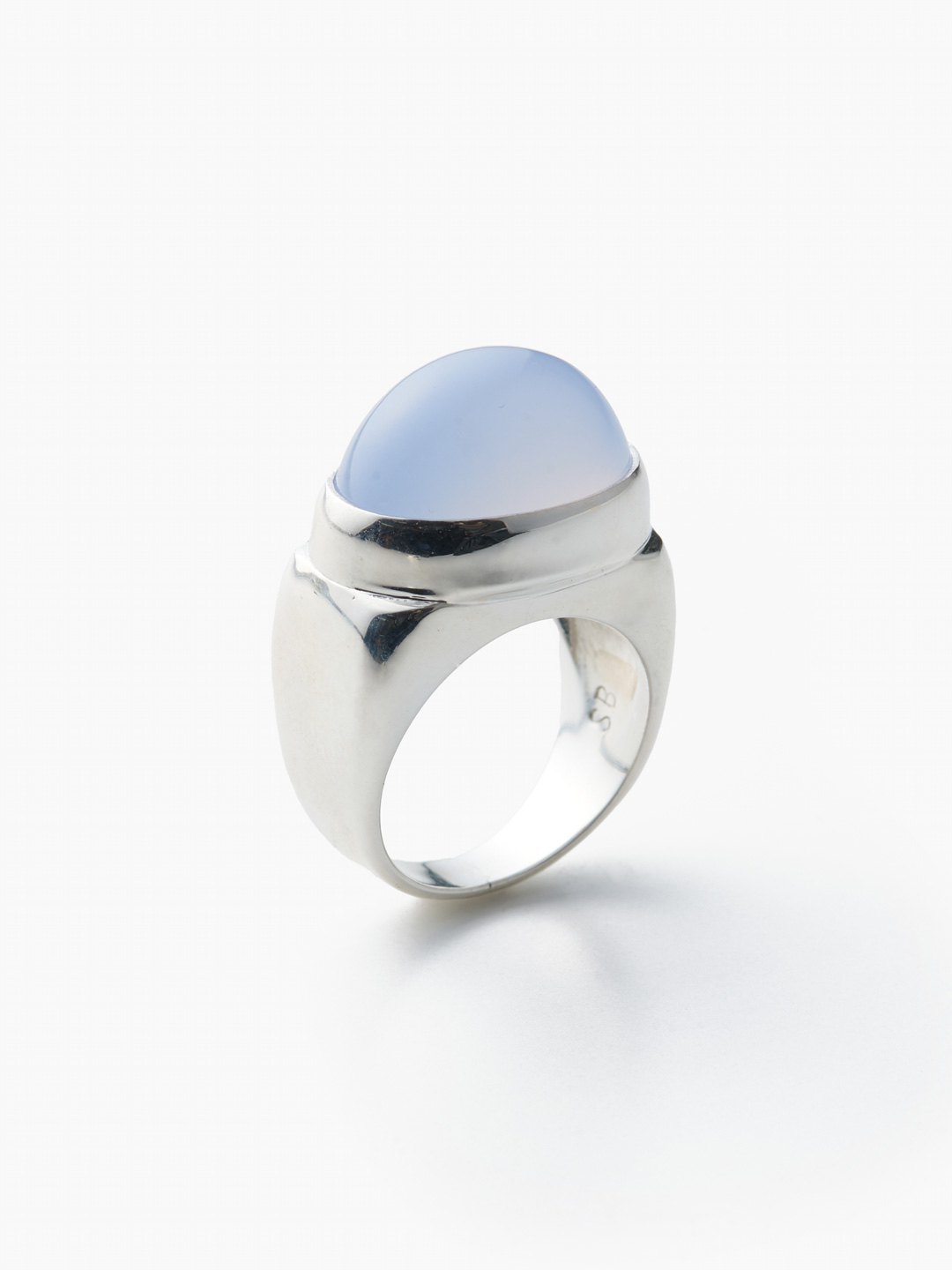Chalcedony Small Awakening Ring - Silver