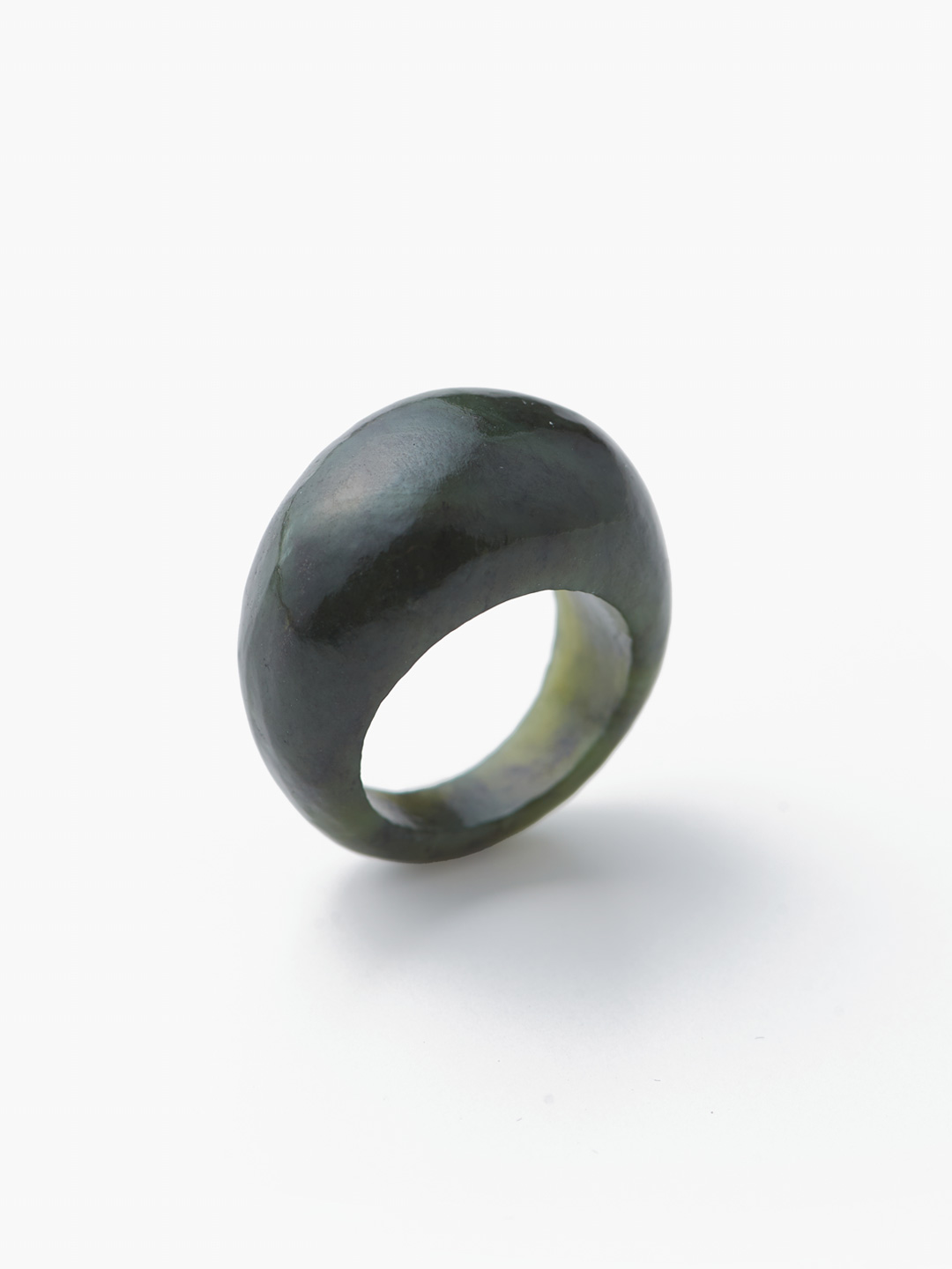 Jade Medium Donut Ring - Green