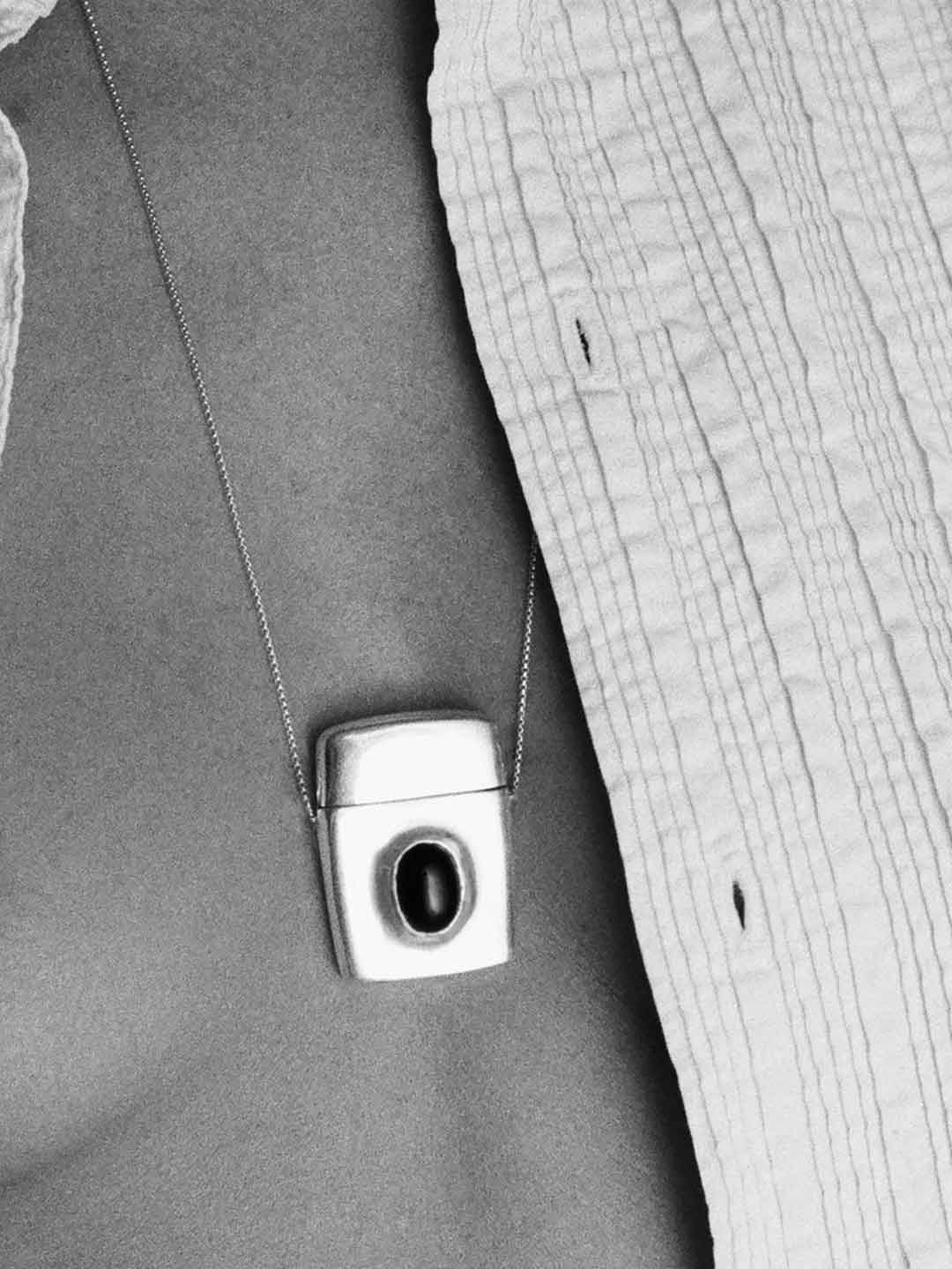 Matchbank Pendant - Silver
