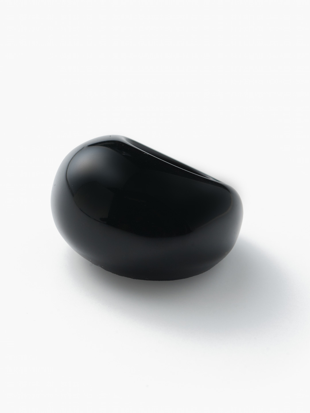 Onyx Donut Ring - Black