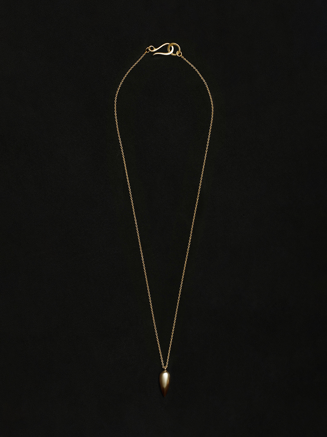 Gold Tiny Spear Pendant 40cm - Yellow Gold