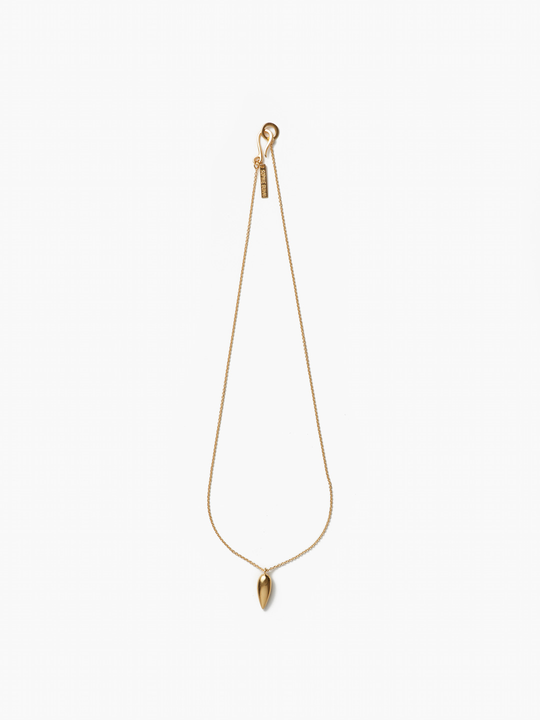 Gold Tiny Spear Pendant 40cm - Yellow Gold