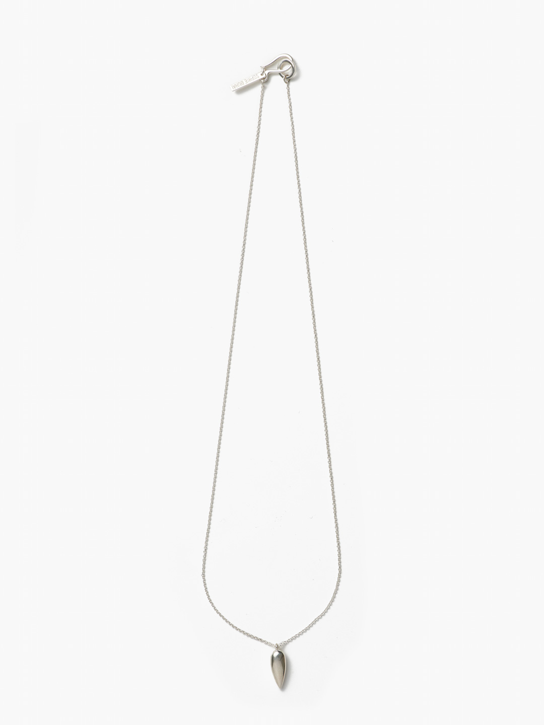 Tiny Spear Pendant 48cm- Silver