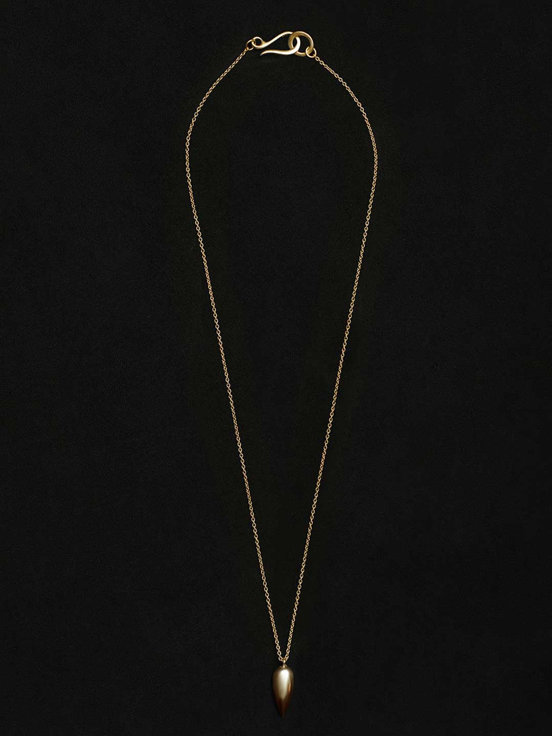 Gold Tiny Spear Pendant 48cm - Yellow Gold