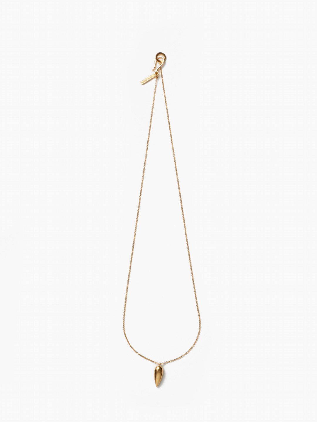 Gold Tiny Spear Pendant 48cm - Yellow Gold