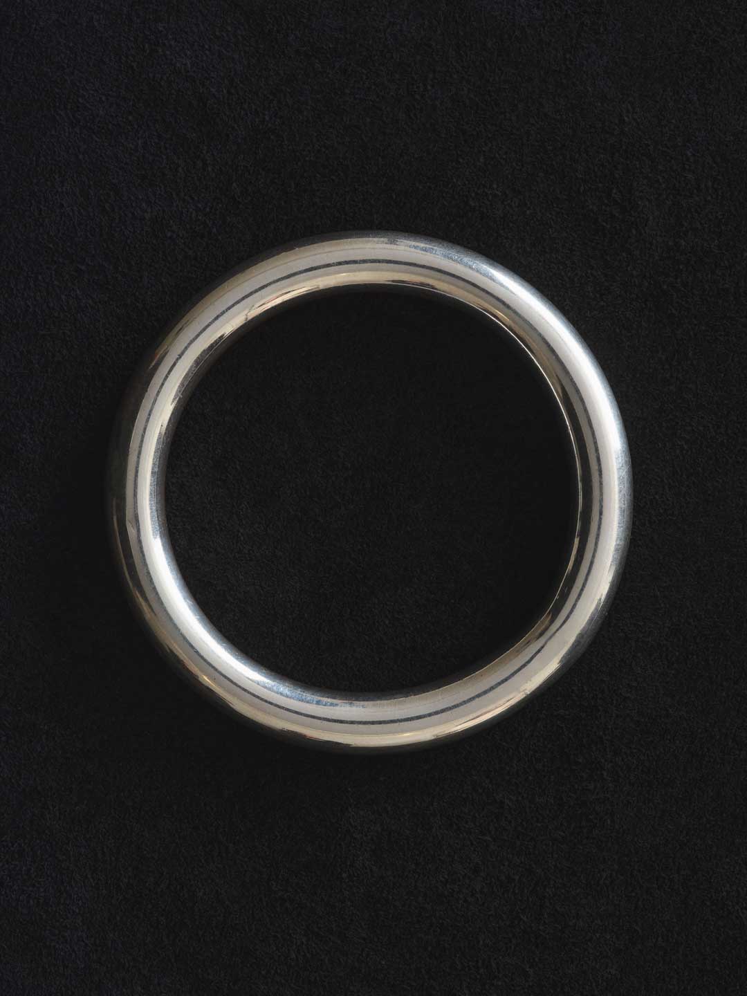 Classic Circle Bangle - Silver