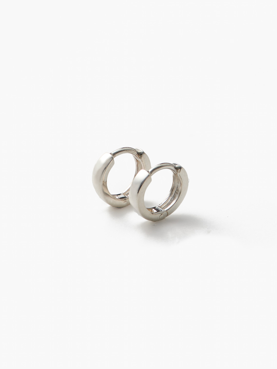 Medium Edo Hoops Pierced Earrings - Silver