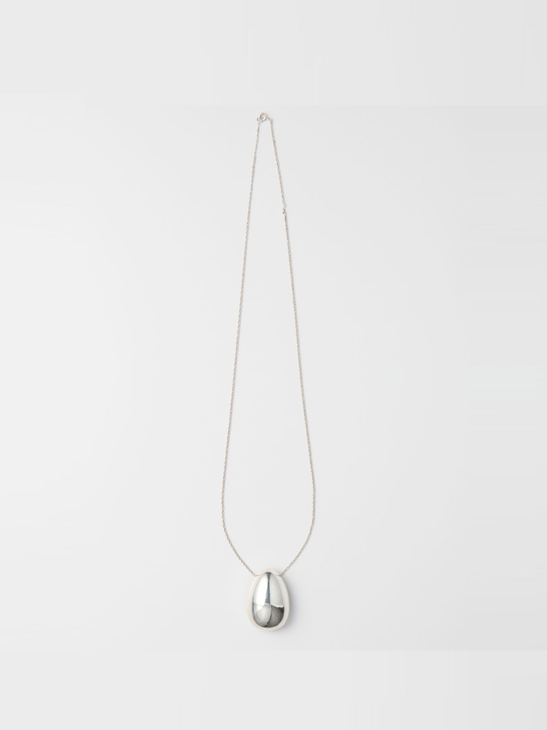 Egg Pendant 40.6cm - Silver
