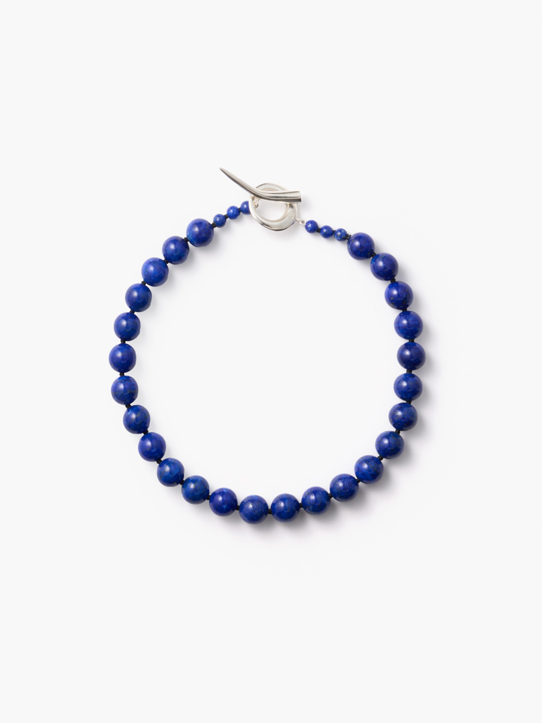 Everyday Boule Collar Lapis - Silver