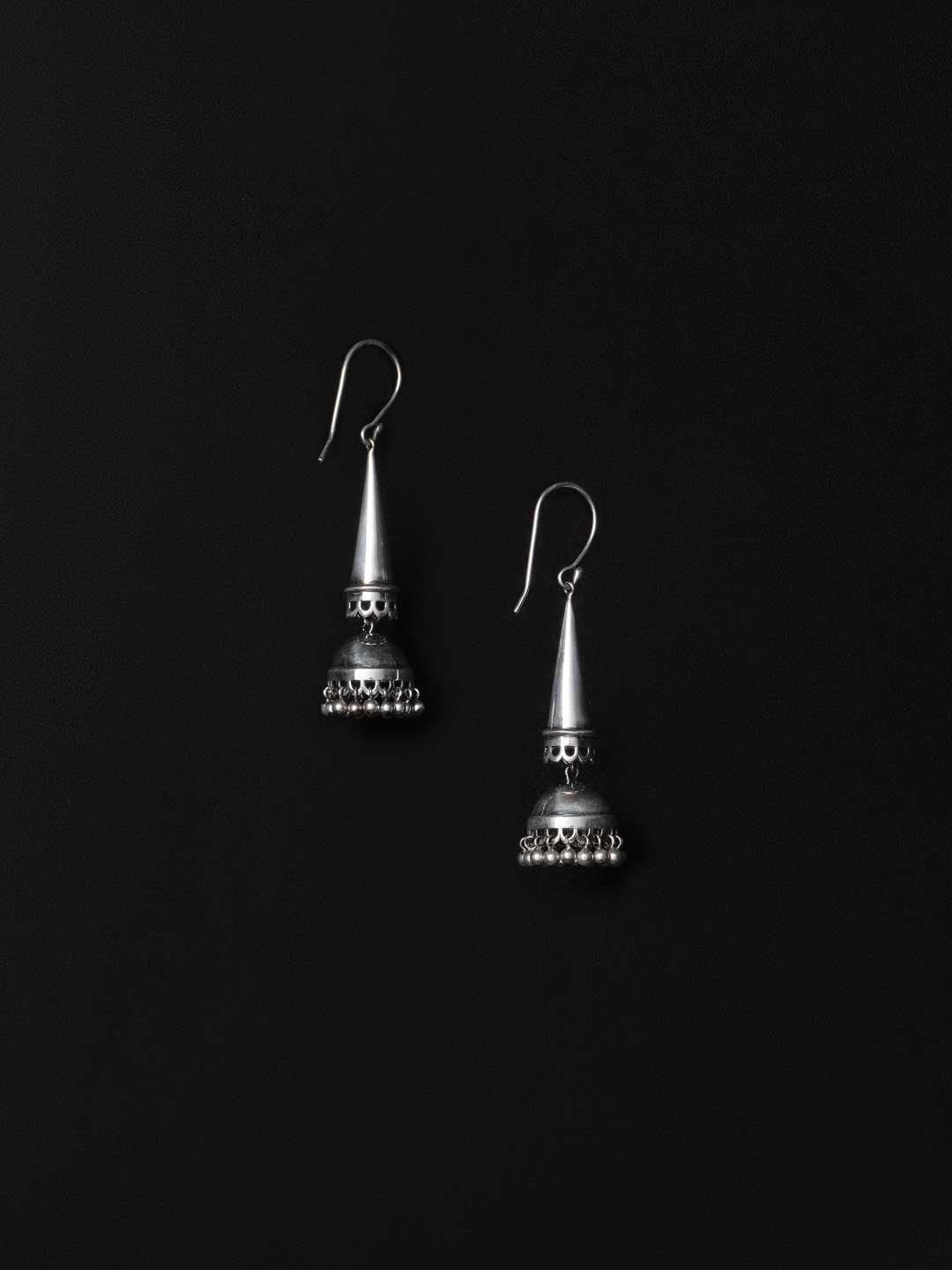 Nadia Pierced Earrings - Silver