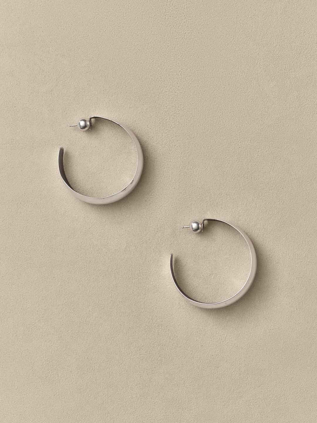 Moon Hoops - Silver