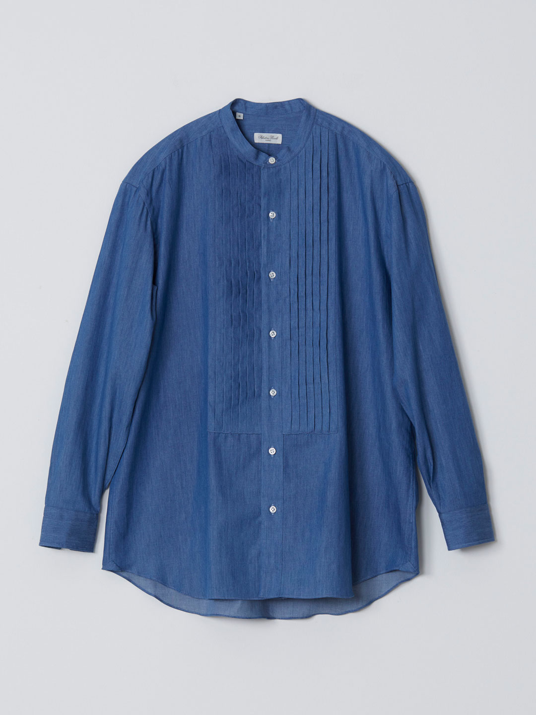 Smocking Band Collar Shirt - Indigo