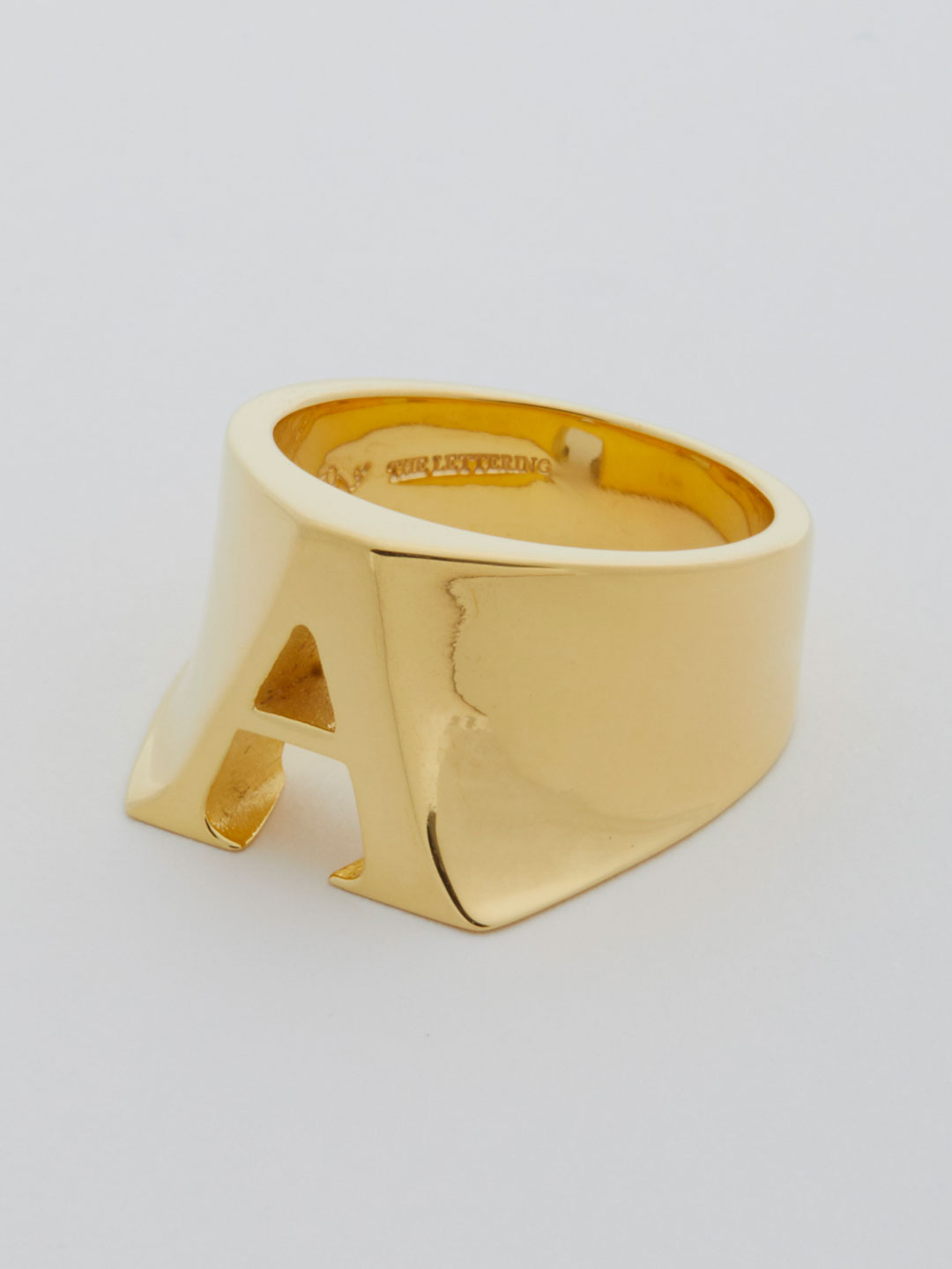 Alphabet Ring A - Gold