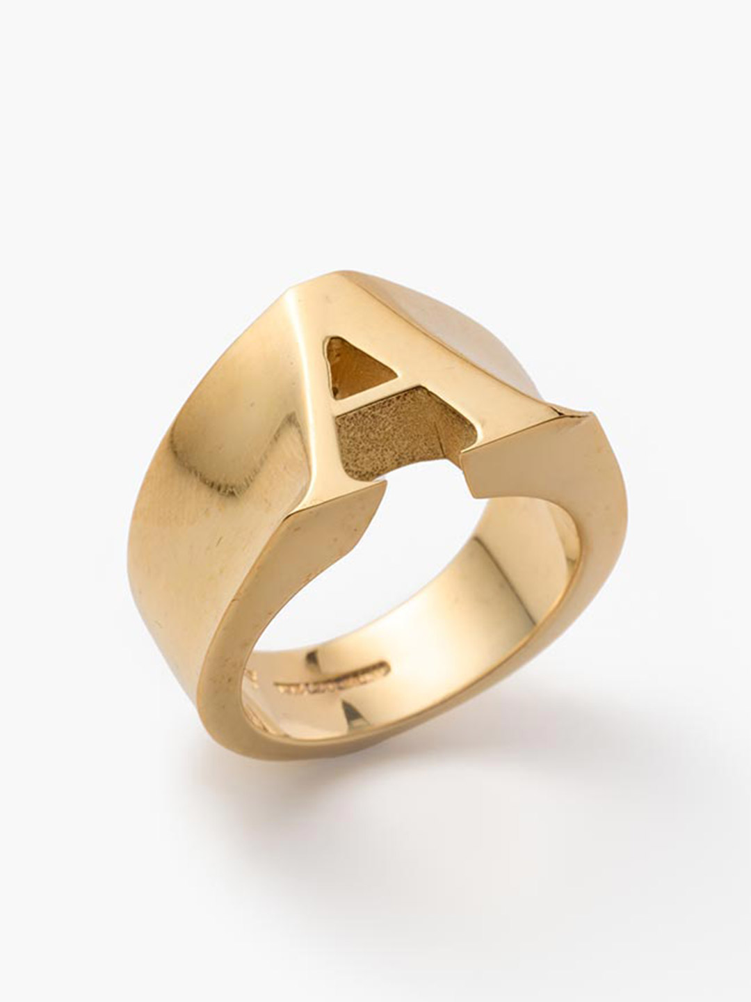 Alphabet Ring A - Gold