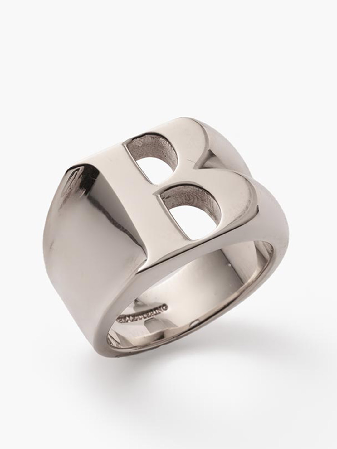 Alphabet Ring B - Silver