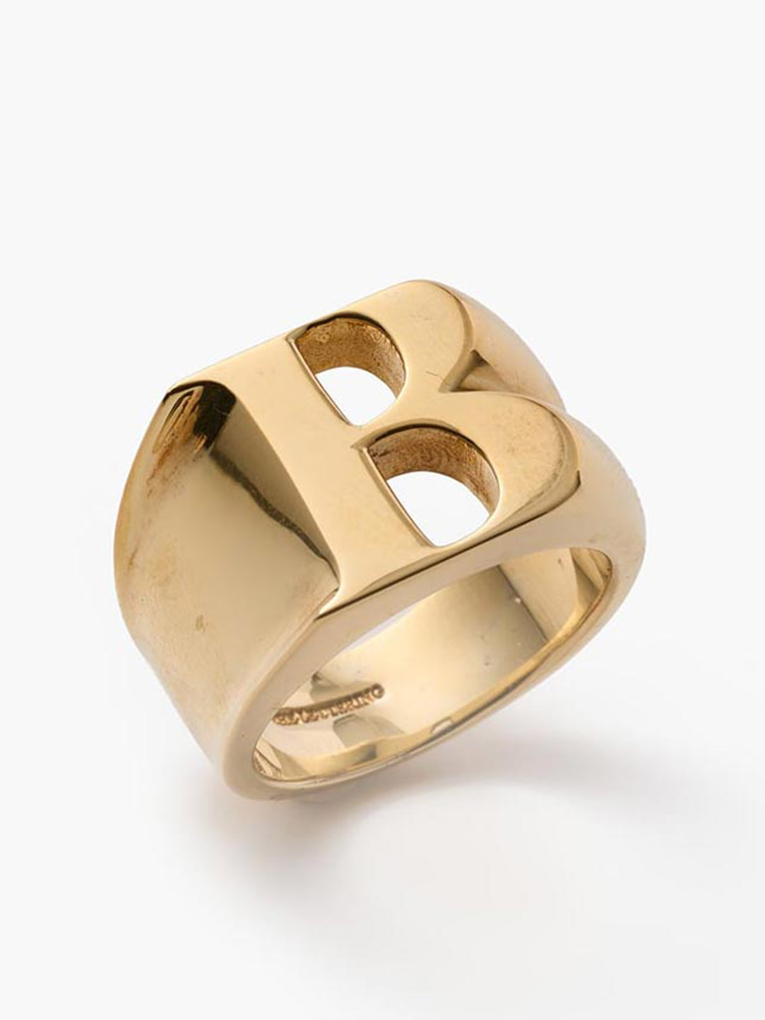 Alphabet Ring B - Gold