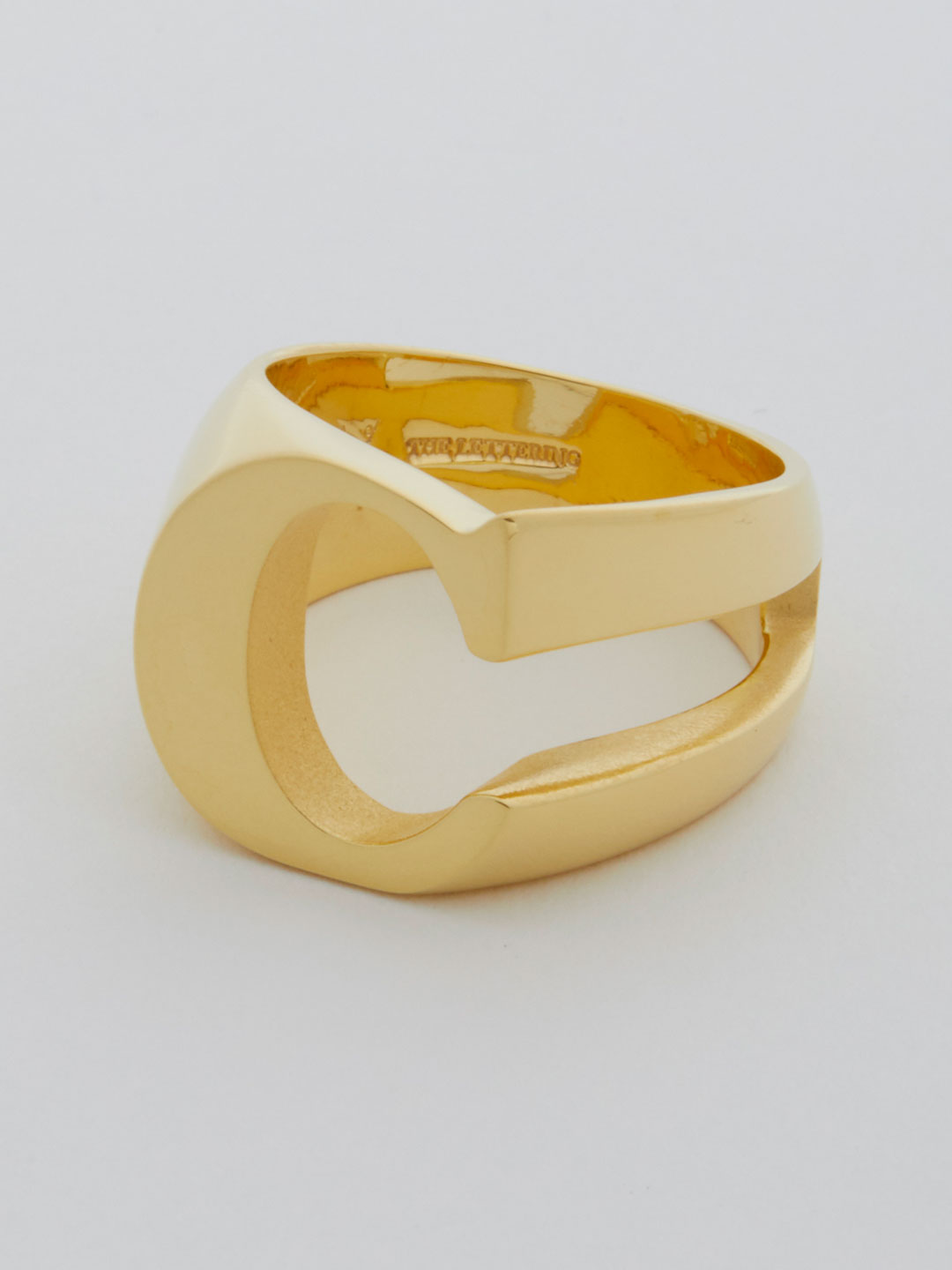 Alphabet Ring C - Gold