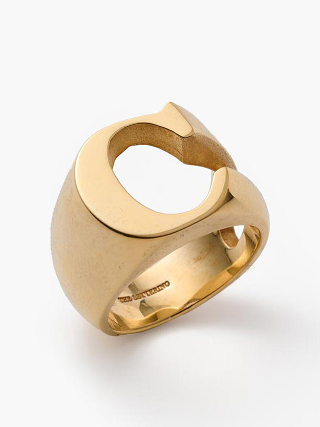 Alphabet Ring C - Gold