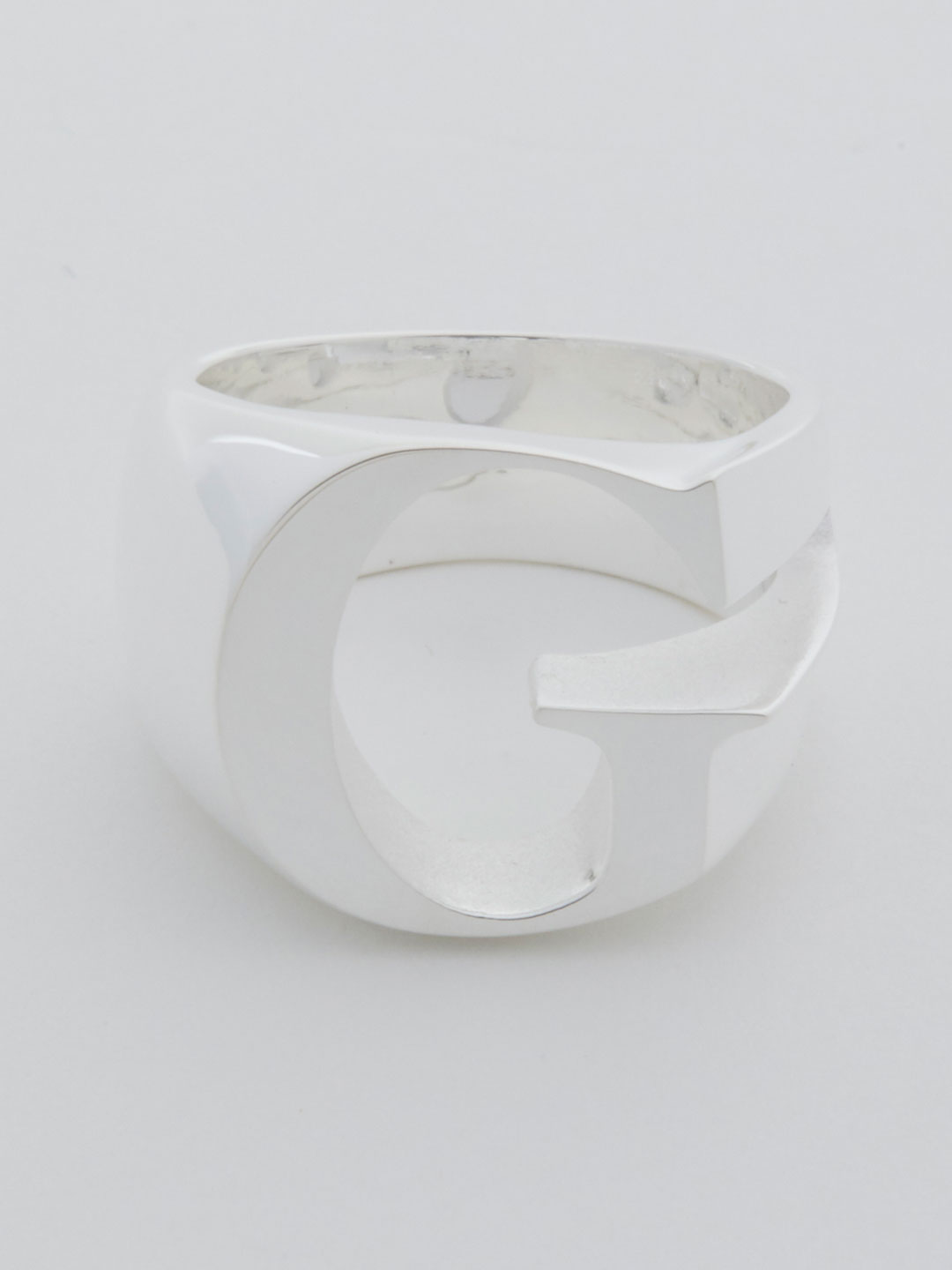 Alphabet Ring G - Silver