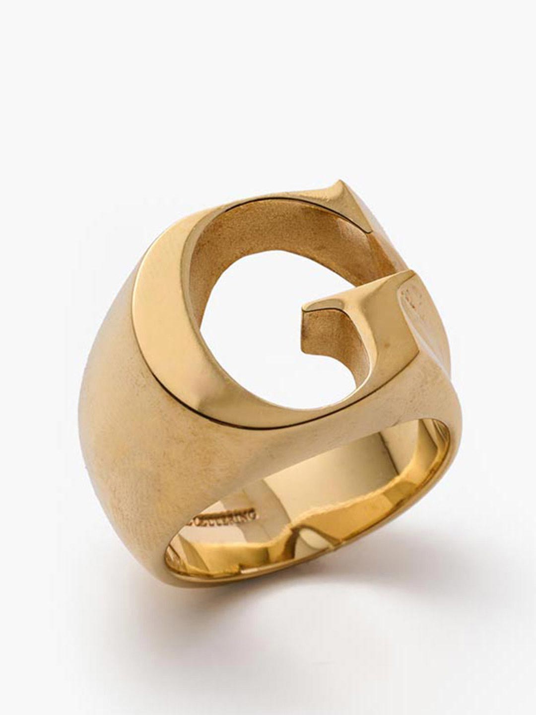 Alphabet Ring G - Gold