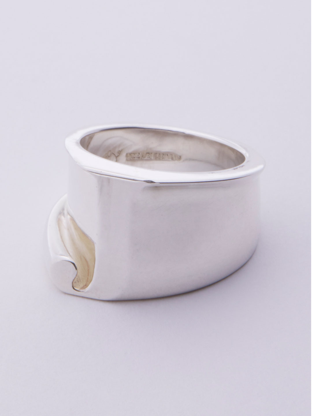 Alphabet Ring J - Silver