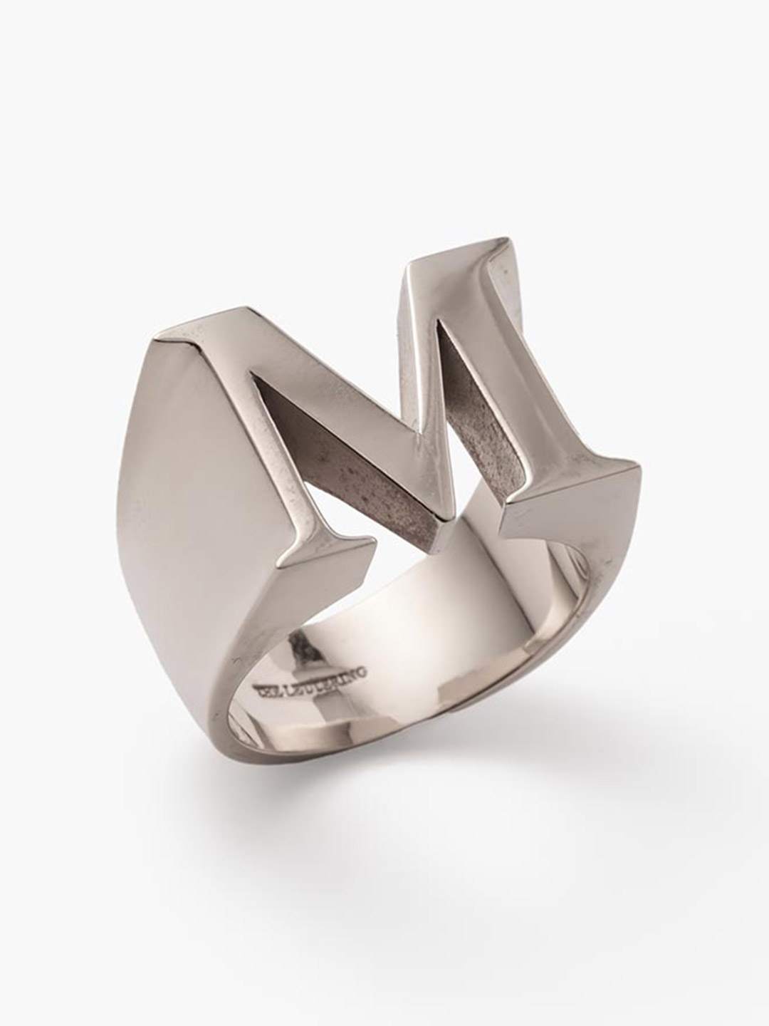 Alphabet Ring M - Silver