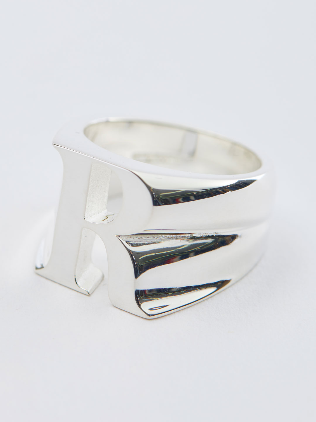 Alphabet Ring R - Silver