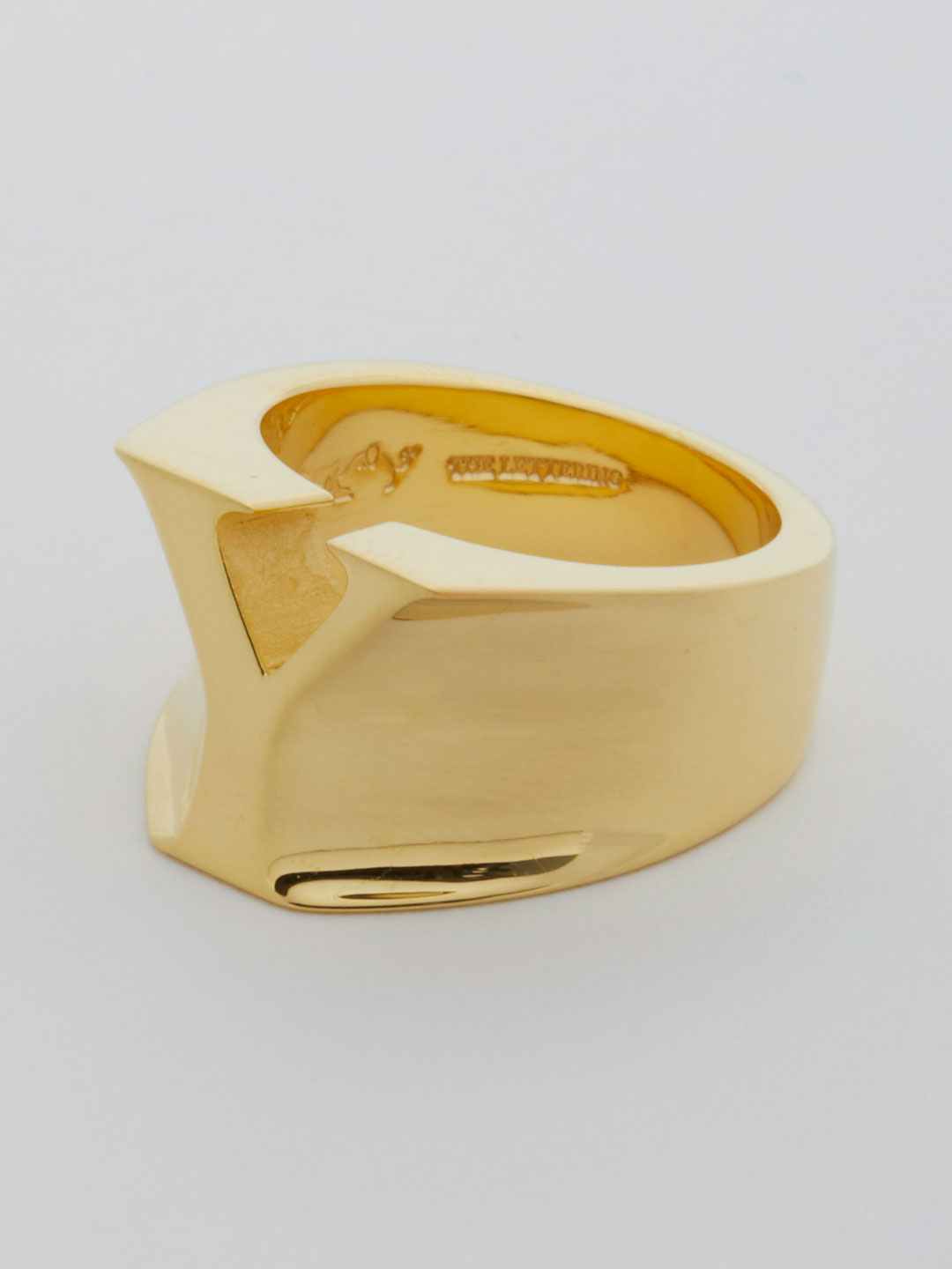 Alphabet Ring Y - Gold