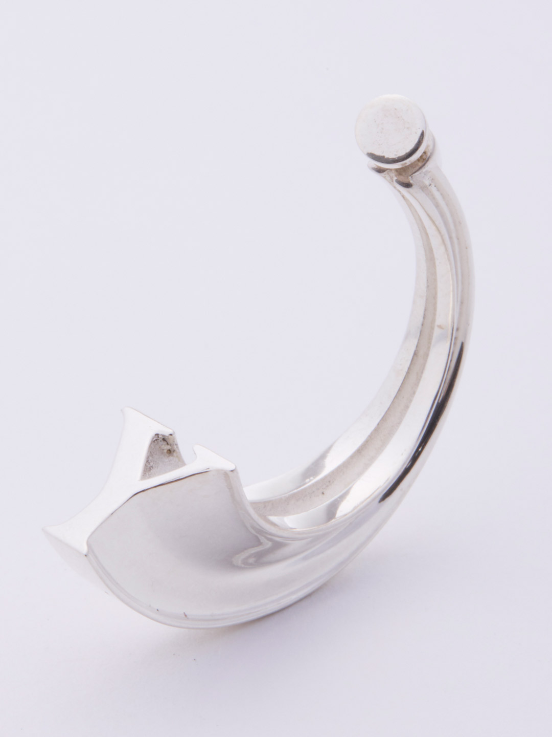 Alphabet Pierced Earring Y  - Silver