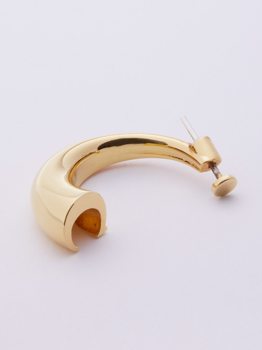 Alphabet Pierced Earring C  - Gold