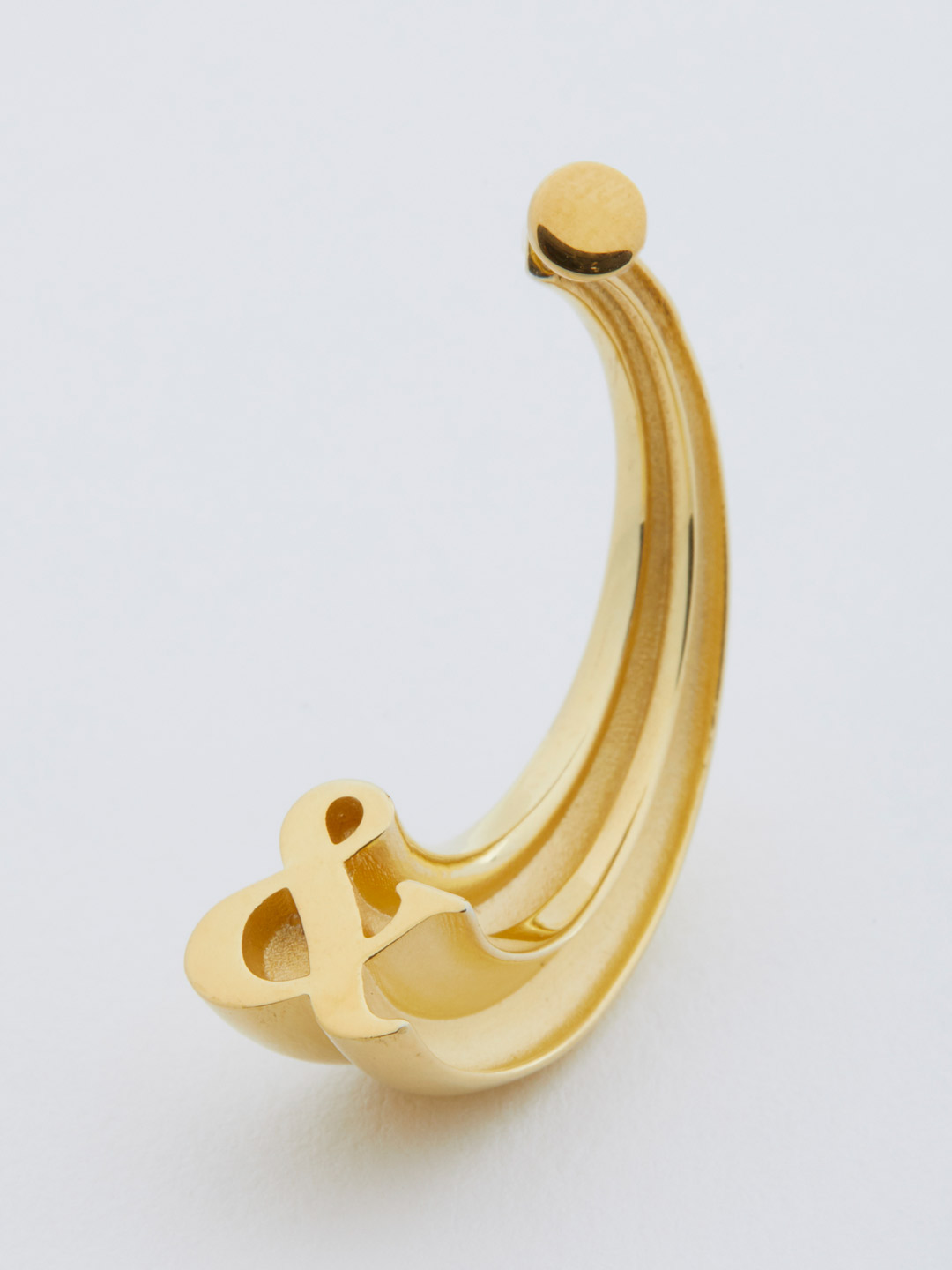 Alphabet Pierced Earring &  - Gold
