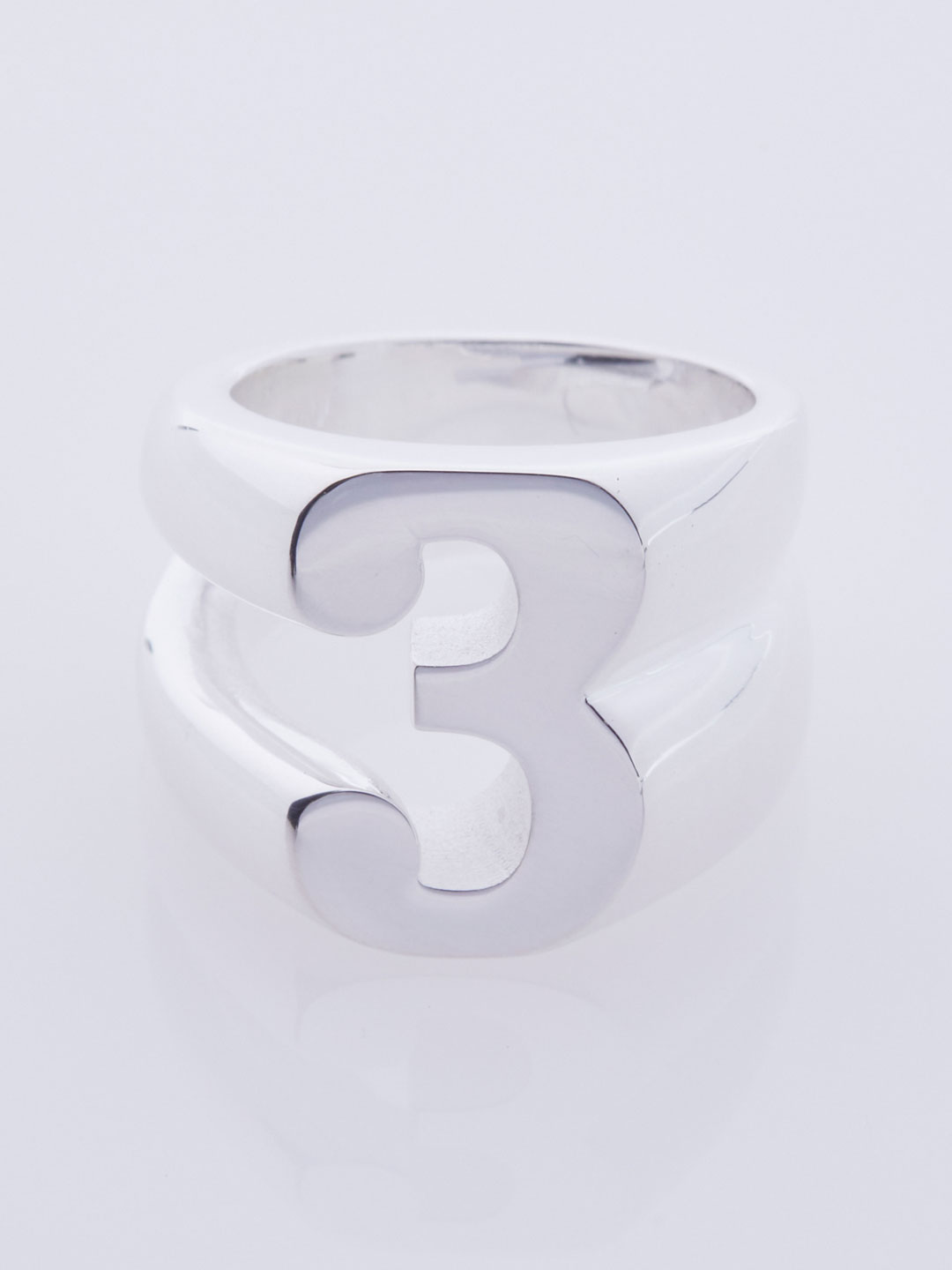 Number Three Ring - Silver