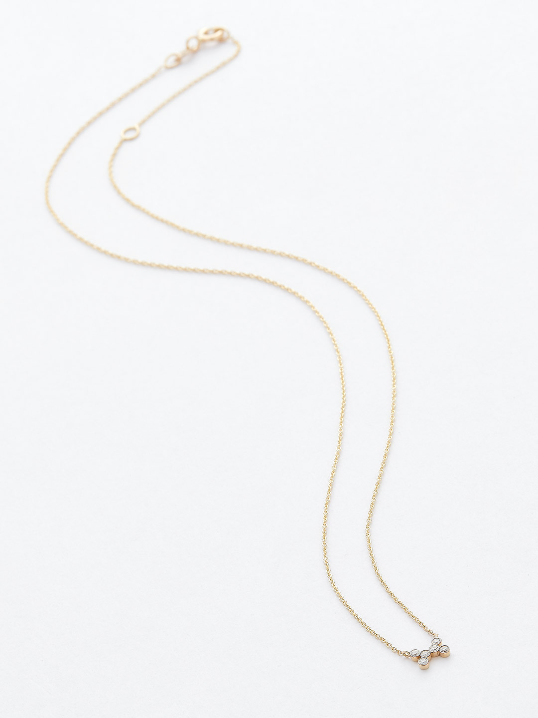 Diamond Necklace - 18K Yellow Gold