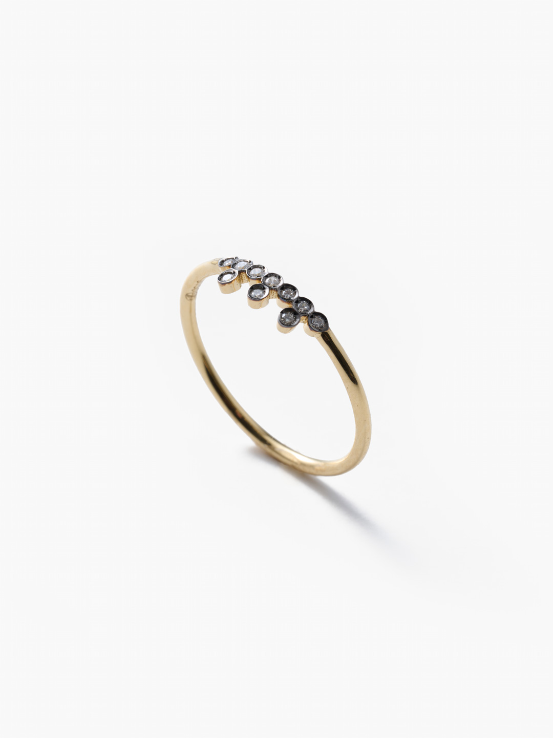 10 Diamond Ring - Yellow Gold
