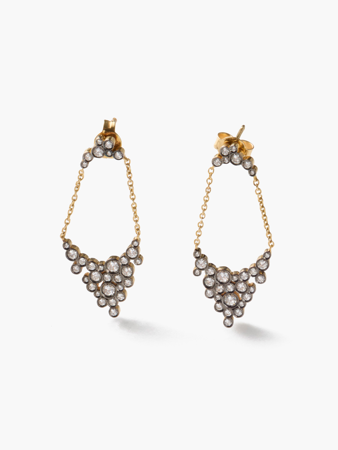 Maxi Petale Pierced Earring - Yellow Gold